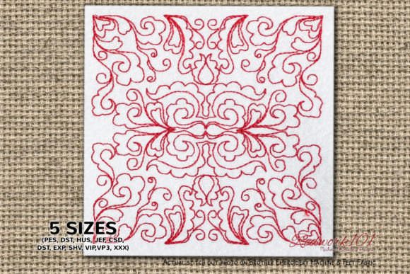 Baroque Design Pattern Review for Sweatshirt Embroidery