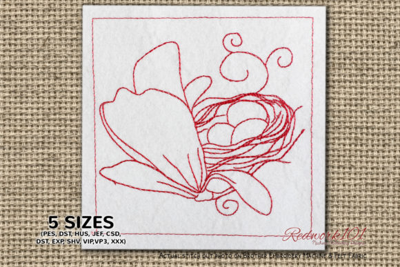 Bird Eggs in the Nest Embroidery Design Review