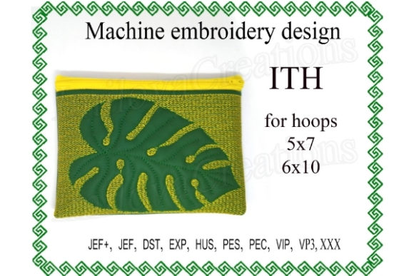 Leaf Zippered Bag - In The Hoop