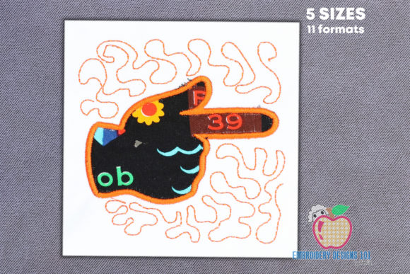 Pointing Hand Applique Review for Personalized Gifts